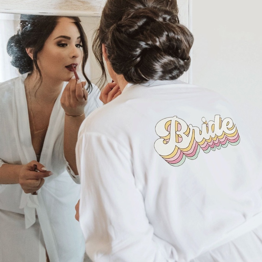 NEW Retro Bride Robe
